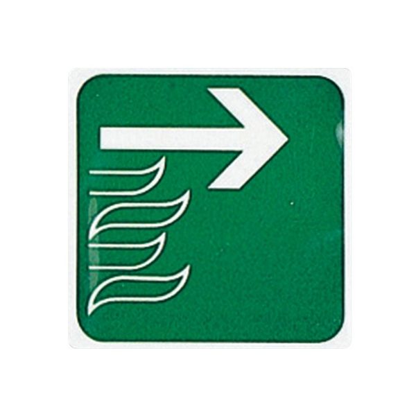 光 サインプレート (非常口(右へ)) E510-10 1枚 7-4590-22（直送品）