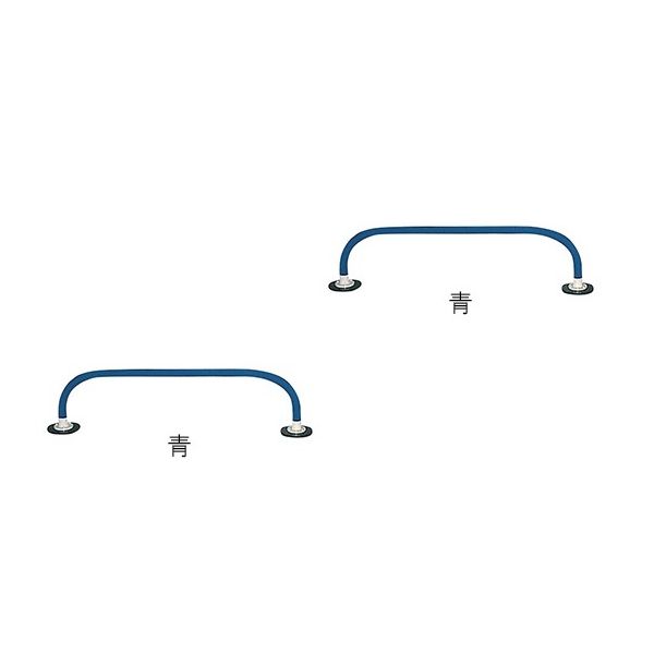 トッケン ソフトハードル同色2本セット 青 2本入 7-1651-01 1パック(2本)（直送品）