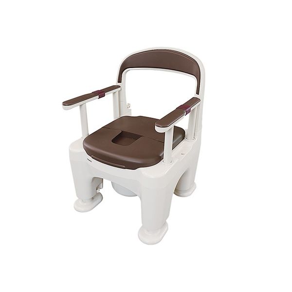 パナソニック ポータブルトイレ ラフィーネ(座楽) あたたか便座(前後傾斜脚付き) モカブラウン PN-L30203B 1個（直送品）