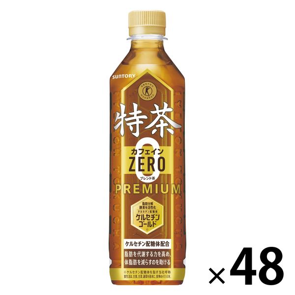 【特別】サントリー緑茶 伊右衛門 特茶カフェインZERO 500ml（特保） 1セット（48本）