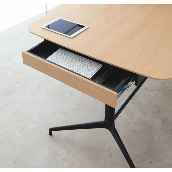 【組立設置込】FURSYS Beconn台形天板テーブル用 引出しオプション 1台（取寄品）