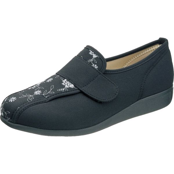 アサヒシューズ 快歩主義 L052 ブラック 24.0cm KS22353-　介援隊カタログ W1004（直送品）