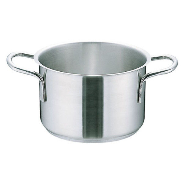 ムラノ インダクション 寸胴鍋 28cm IH対応 (蓋無) 18-8ステンレス