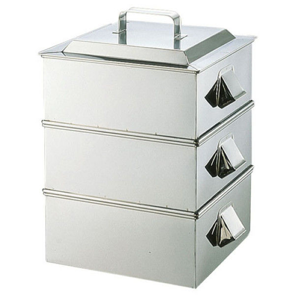 市場】遠藤商事 SA21-0業務用角蒸器 2段 39cm AMS65039：ライフ