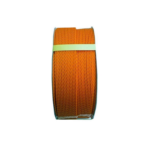 ポリエチレンロープ（オレンジ） 4mmΦX200m ドラム巻 PE4-200ORE-R まつうら工業（直送品）