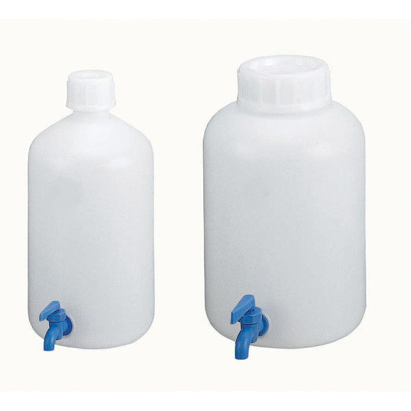 コクゴ ポリ瓶（下口活栓付）細口 08-2790-07（直送品）