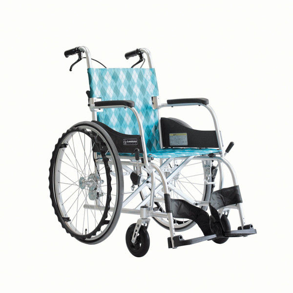 エアタイヤカワムラサイクル　超軽量　介助用　車椅子　ふわりす　KF16