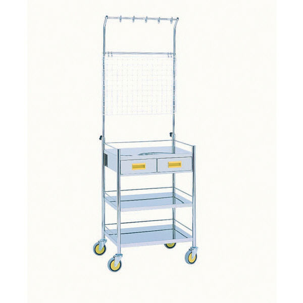 マイスコカラー点滴処置台 引出付三段 MY-1071P 松吉医科器械　マツヨシカタログ（直送品）