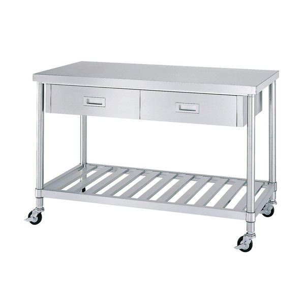 日本医理器材 ステンレス作業台（片面引出付） No.15060（直送品）