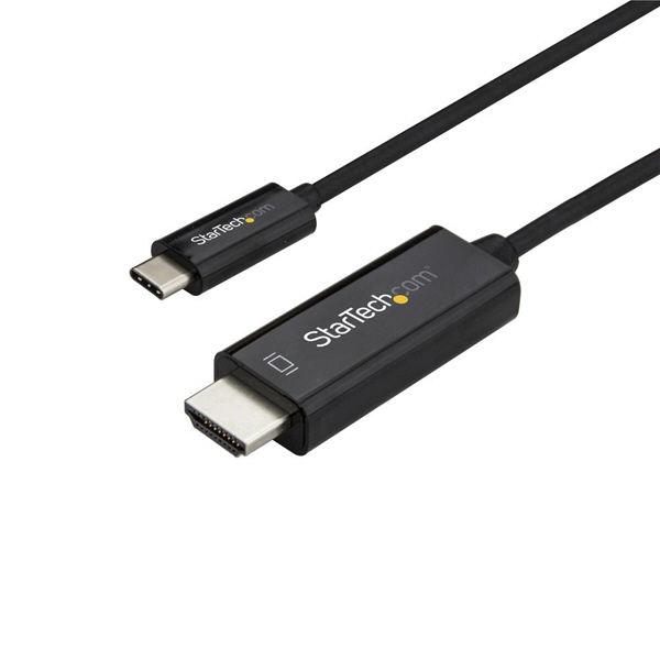 USB-C - HDMI 2.0 ケーブル／1m／ブラック　CDP2HD1MBNL　1個　StarTech.com（直送品）