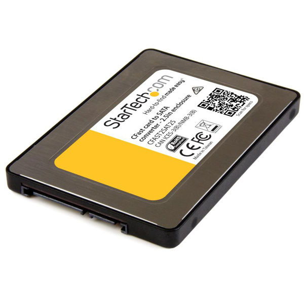 CFastカード - 2.5インチSATA 変換アダプタ　CFAST2SAT25　1個　StarTech.com（直送品）