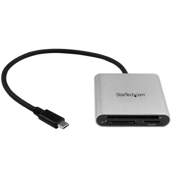 USB3.0マルチカードリーダー USB-C搭載 SD/CF　FCREADU3C　1個　StarTech.com（直送品）