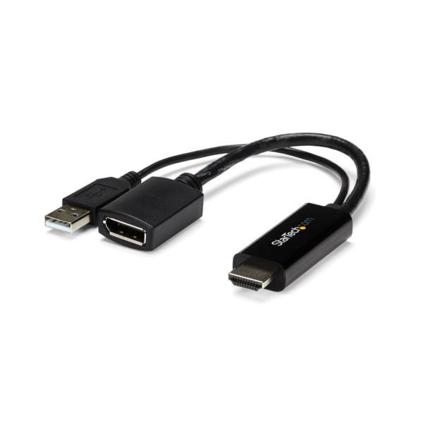 Startech.com HDMI(入力) - DP(出力)変換アダプタ　4K解像度 HD2DP 1個