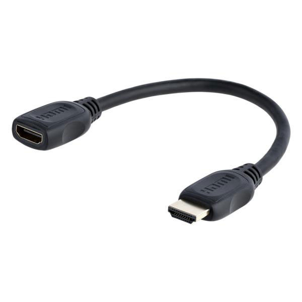 HDMI 1.4延長ケーブル 15cmオスメス 4K30Hz HDMIEXTAA6IN 1個 StarTech.com（直送品）