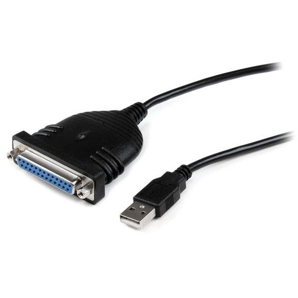 Startech.com 1.8m USB - パラレルプリンタ変換ケーブル　オス/メス ICUSB1284D25 1個