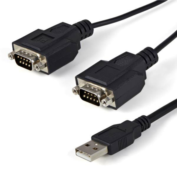 USB - RS232C/DB 9 x2 シリアル変換ケーブル ICUSB2322F 1個 StarTech.com - アスクル