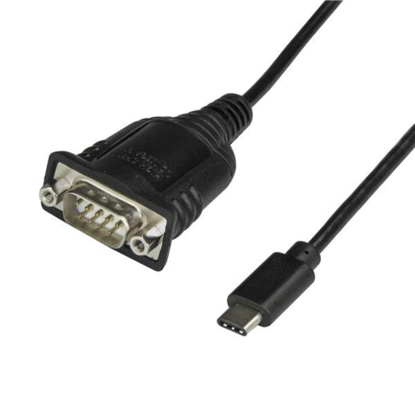 USB-C - シリアルRS232C 変換アダプタ／40cm　ICUSB232C　1個　StarTech.com