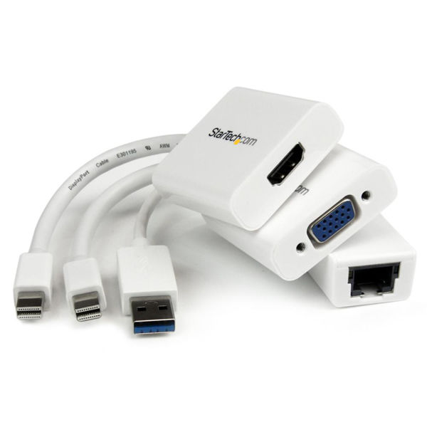 Macbook Air対応VGA/HDMI/LANアダプタ　MACAMDPGBK　1個　StarTech.com（直送品）