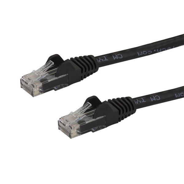 LANケーブル 1m Cat6 ブラック　N6PATC1MBK　1個　StarTech.com（直送品）