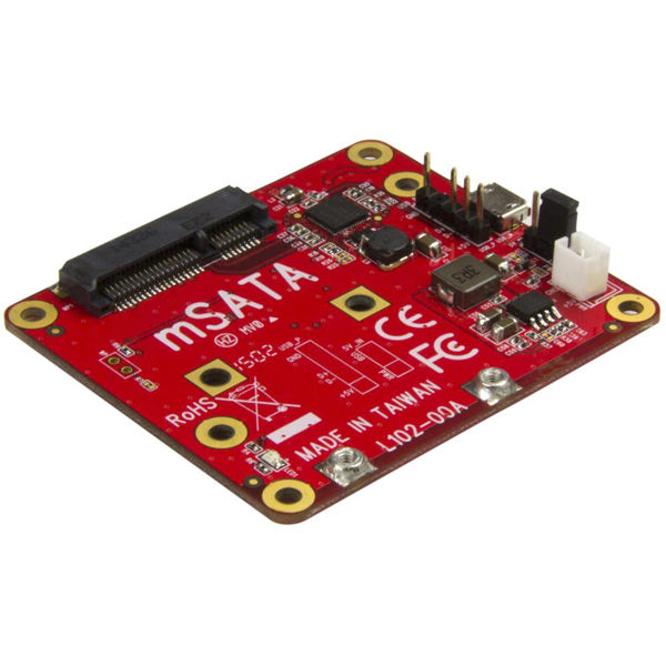 Raspberry Pi用USB - mSATA変換基板　PIB2MS1　1個　StarTech.com（直送品）