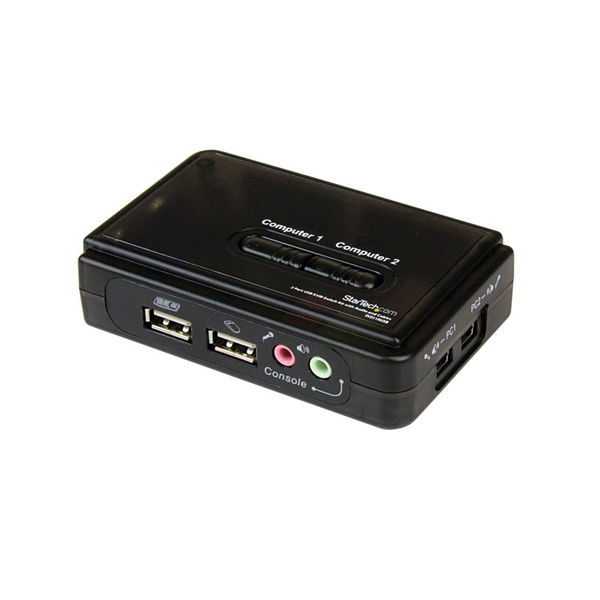 2 USB接続KVMスイッチ/CPU切替器(オーディオ対応)　SV211KUSB　1個　StarTech.com（直送品）