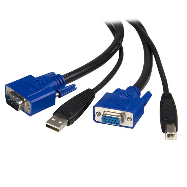 3m パソコン切替器専用USB/VGA KVMケーブル　SVUSB2N1_10　1個　StarTech.com（直送品）