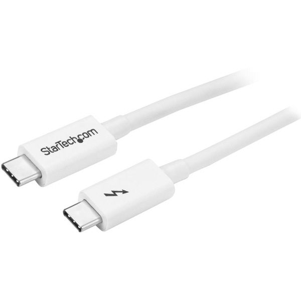 Thunderbolt 3ケーブル　1m　4K　USB-C　TBLT3MM1MW　1個　StarTech.com（直送品）