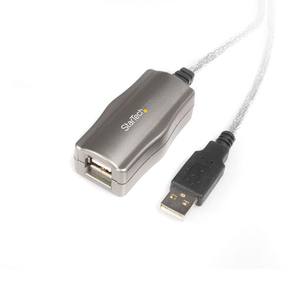 4.5m USB 2.0準拠リピータ延長ケーブル　メス/オス　USB2FAAEXT15　1個　StarTech.com（直送品）