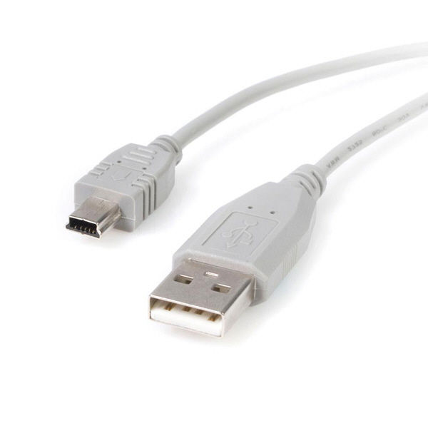 ミニUSBケーブル　1.8m　オスオス　A - Mini-B　USB2HABM6　1個　StarTech.com（直送品）