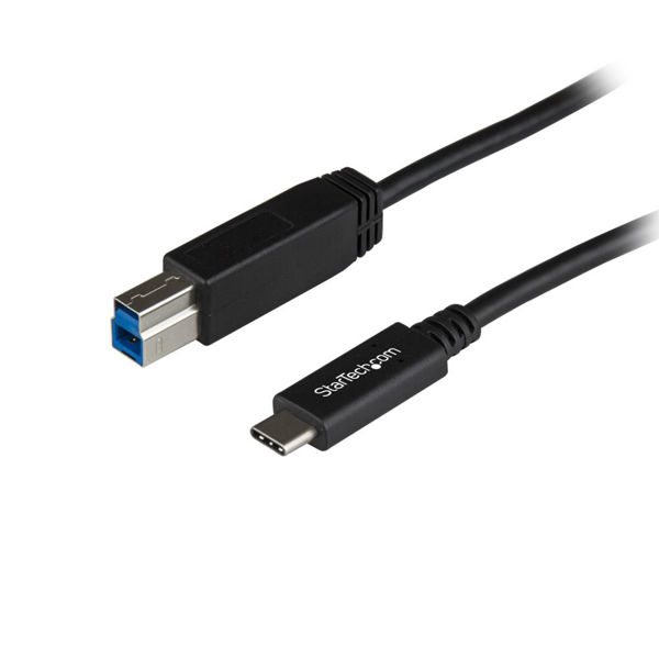 Startech.com USB 3.1ケーブル 1m ブラック タイプB オス (9ピン) USB31CB1M 1個