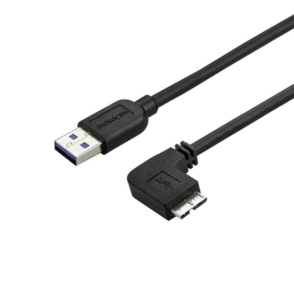 Startech.com Micro USB 3.0 スリムケーブル 0.5m USB3AU50CMRS 1個