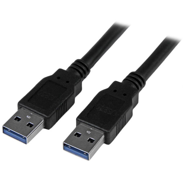 1.8m　ブラック　USB 3.0 ケーブル（オス/オス）　USB3SAA6BK　1個　StarTech.com