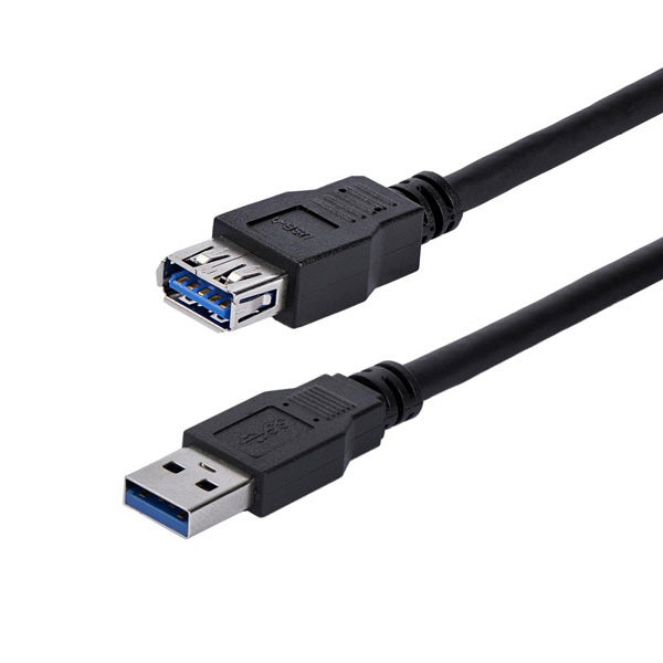 USB 3.0 タイプ A-A 延長ケーブル 1m ブラック　USB3SEXT1MBK　1個　StarTech.com（直送品）