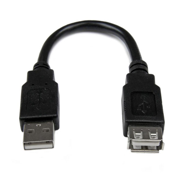 Startech.com 15cm USB2.0延長アダプタケーブル オス/メス USBEXTAA6IN 1個 - アスクル