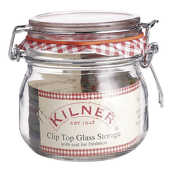 KILNER キルナー ラウンド クリップトップジャー 0.5L AKL3903（取寄品）