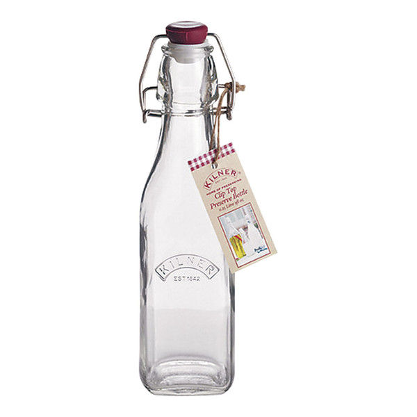 KILNER キルナー スクエアークリップトップボトル 0.25L AKL4001（取寄品） - アスクル