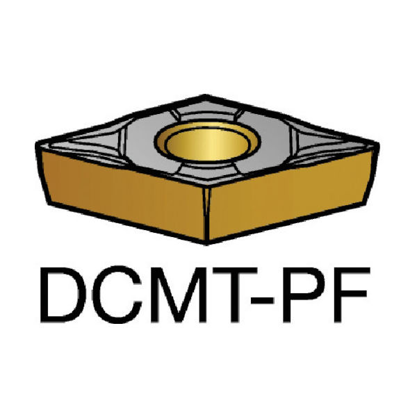 サンドビック コロターン107 旋削用ポジ・チップ DCMT 07 02 04-PF