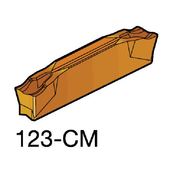 サンドビック コロカット2 突切り・溝入れチップ L123H2-0400-0502-CM 2135 571-0308（直送品）