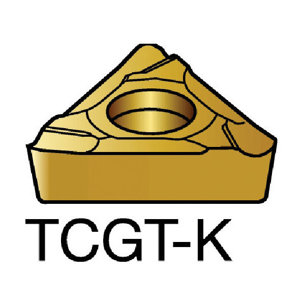 サンドビック コロターン107 旋削用ポジ・チップ 5015 TCGT 09 02 02L-K 1セット(10個) 579-1936（直送品） 15,980円
