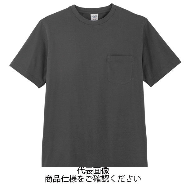 コーコス信岡 半袖Tシャツ チャコール 5L 3007-23-5L 1セット(5枚)（直送品）