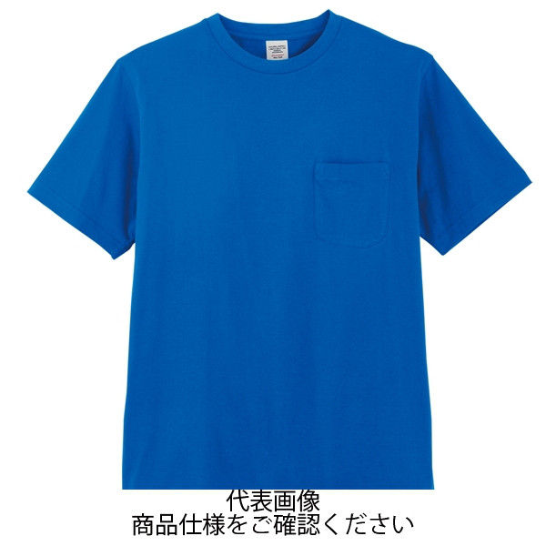 コーコス信岡 半袖Tシャツ ブルー 4L 3007-6-4L 1セット(5枚)（直送品）