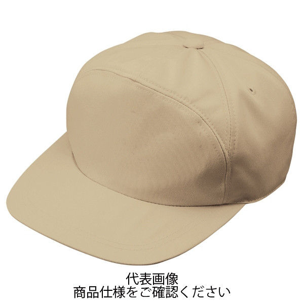 コーコス信岡 エコ5IVEスター丸ワイド型帽子 ベージュ L A-1156-2-L 1セット(2点)（直送品）