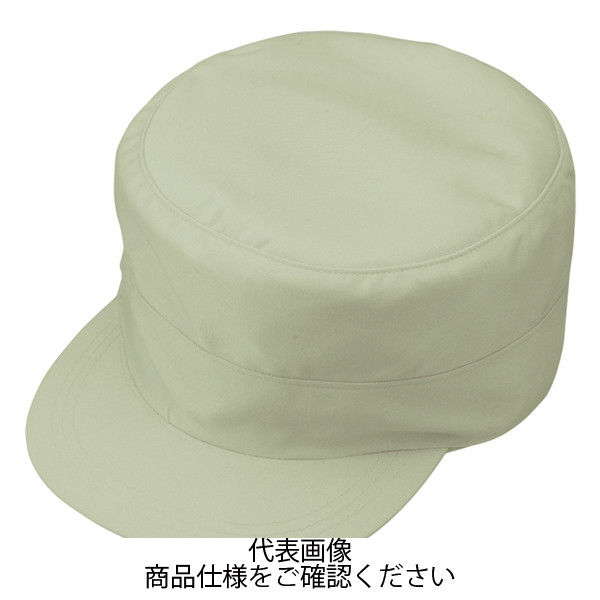 コーコス信岡 製品制電丸天型帽子 モスグリーン L J-1464-19-L 1セット(2点)（直送品）