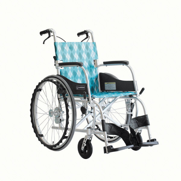 カワムラサイクル　自走用　超軽量　車椅子　ふわりす　KF22-40SB肘掛高240cm