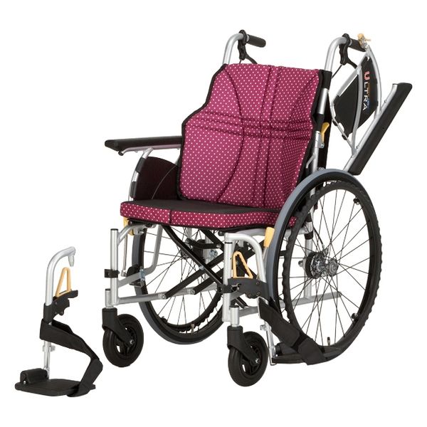 車いす ウルトラ（自走アルミ）多機能 NA-U2W 日進医療器 （直送