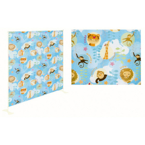 【軒先渡し】高田ベッド チャイルドスクリーン(アニマル柄) TB-706-02 1台 24-3218-04（直送品）