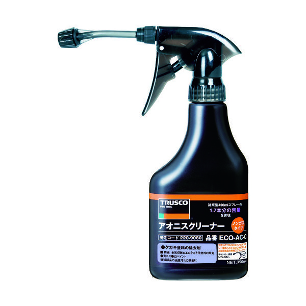 トラスコ中山 TRUSCO αアオニスノンガスクリーナー ノズル付 350ml ECO-AC-S 1本 819-8998（直送品）