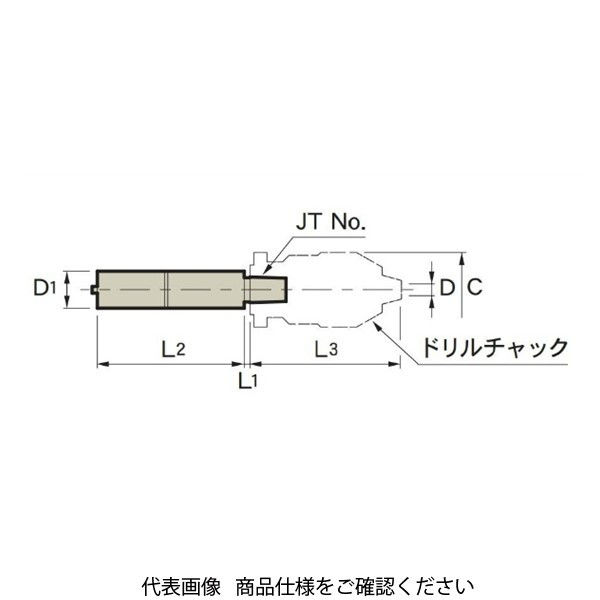 MSTコーポレーション ジャコブステーパホルダ 80J-2S付 ST20T-JTA2S+80J-2S 1個（直送品）