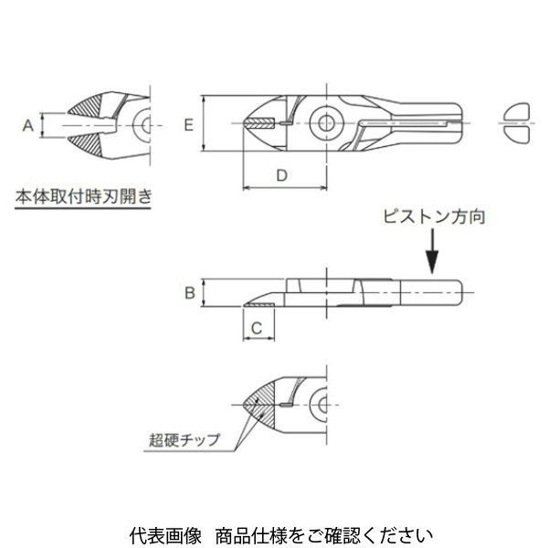 室本鉄工 替刃 （超硬刃） SNP20用 ZFNP5 1個（直送品）