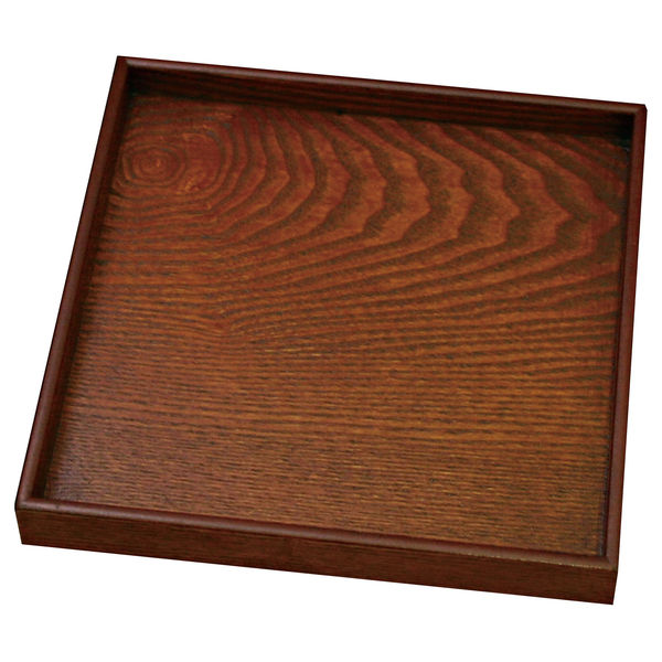 木製 宴 角盆 目摺り 10 EKK0103 丸十（取寄品）
